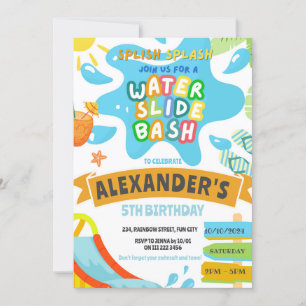 Waterglijbaan Waterglijbaan Park Bash Splash Verja Kaart