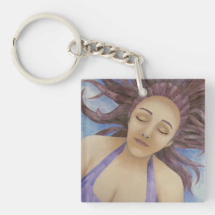 Watergodin drijvende Sleutelhanger