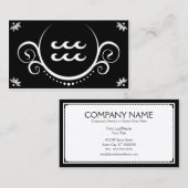 watergolven aquarius - verfijning visitekaartje (Voorkant / Achterkant)