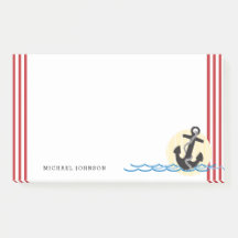 watergolven met nautisch anker