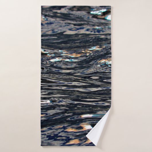 Watergolvenreflectie in het meer badhanddoek (Badhanddoek)