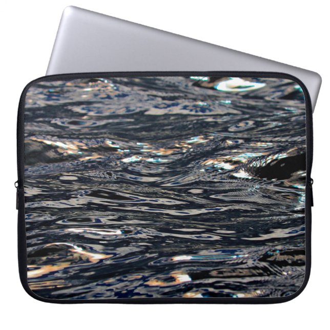 Watergolvenreflectie in het meer laptop sleeve (Voorkant)