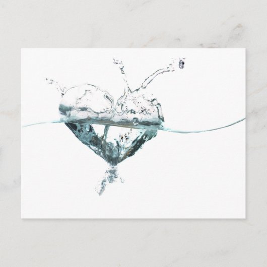 waterhart briefkaart (Voorkant)