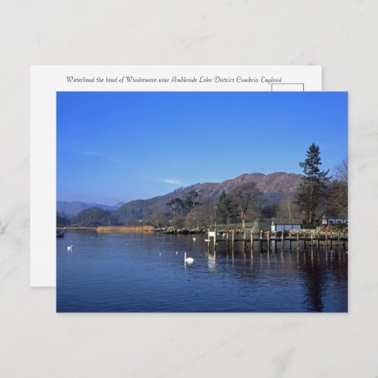 Waterhead Ambleside England Briefkaart (Voorkant / Achterkant)