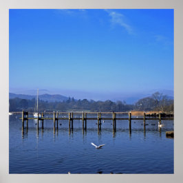 Waterhead Ambleside England Briefkaart Cushion Poster
