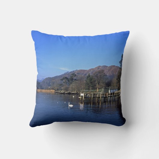 Waterhead Ambleside England Briefkaart Kussen (Achterkant)