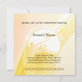 waterhoenders Hunting Invitation Kaart (Achterkant)