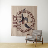 Waterhoenders, jacht op eenden wandkleed (In situ)