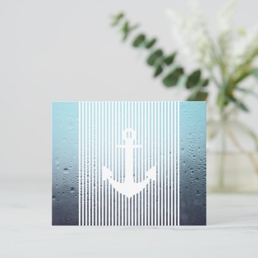 waterhoos-nautische anker-uitnodiger (Staand voorkant)