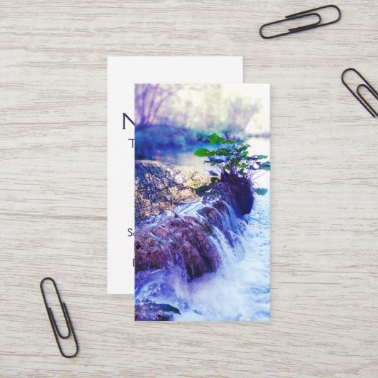 waterhoos visitekaartje (Voorkant / Achterkant in situ)