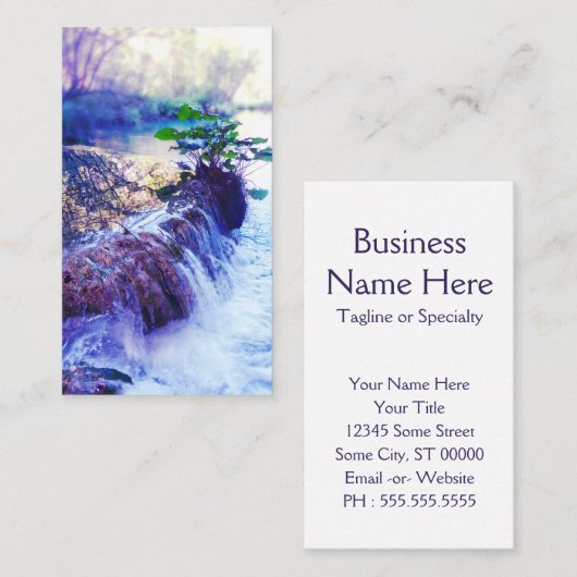 waterhoos visitekaartje (Voorkant / Achterkant)