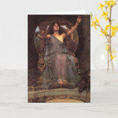 Waterhouse Circe Greeting Card Kaart (Gele Bloem)