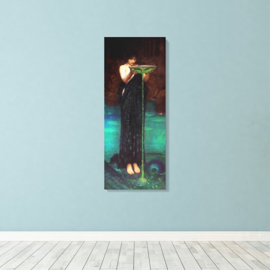 Waterhouse Circe Invidiosa Canvas Poster (Insitu (Houten vloer))