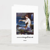 Waterhouse: De meermin Kaart (Achterkant)