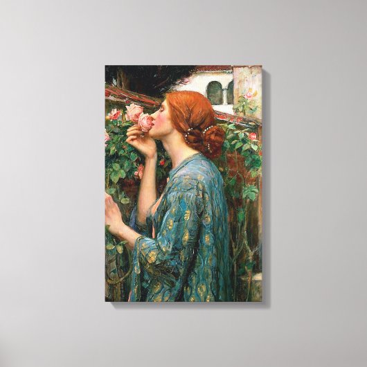 Waterhouse De Ziel van het Roos Canvasprint Canvas Afdruk (Voorkant)