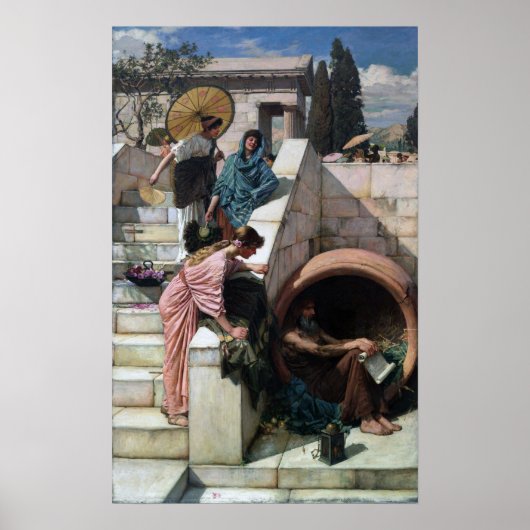 Waterhouse - Diogenes 1882 Poster (Voorkant)