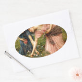 Waterhouse-gather_ye_rosebuds-1909. Ovale Sticker (Envelop)