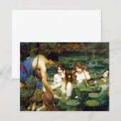 Waterhouse Hylas en Nymphs Invitations Kaart (Voorkant / Achterkant)