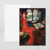 Waterhouse I Am Half-Sick Of Shadows Bedankkaart (Voorkant / Achterkant)