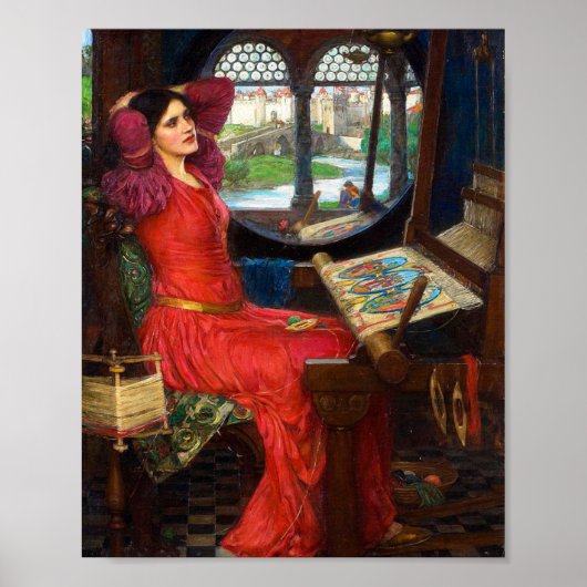 Waterhouse I Am Half-Sick of Shadows Poster (Voorkant)