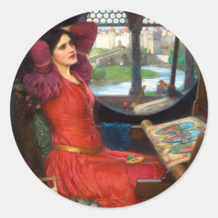 Waterhouse I Am Half-Sick Of Shadows Ronde Sticker