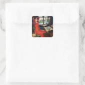 Waterhouse I Am Half-Sick Of Shadows Vierkante Sticker (Tas)