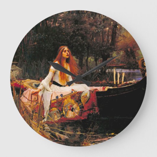 Waterhouse Lady van Shalott Grote Klok (Voorkant)