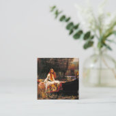 Waterhouse Lady van Shalott Informatiekaartje (Staand voorkant)