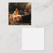 Waterhouse Lady van Shalott Informatiekaartje (Voorkant / Achterkant)