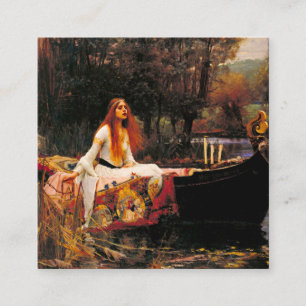 Waterhouse Lady van Shalott Informatiekaartje