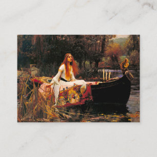 Waterhouse Lady van Shalott Informatiekaartje