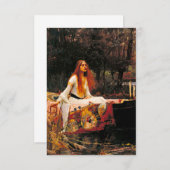 Waterhouse Lady van Shalott Informatiekaartje (Voorkant / Achterkant)