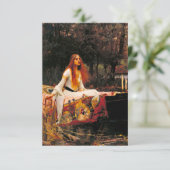 Waterhouse Lady van Shalott Informatiekaartje (Staand voorkant)