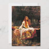 Waterhouse Lady van Shalott Kaart (Voorkant)