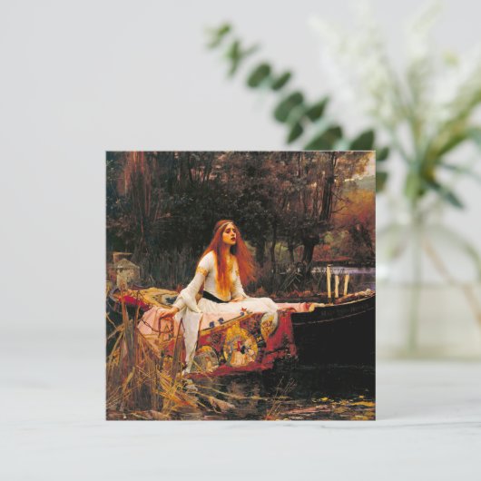 Waterhouse Lady van Shalott Kaart (Staand voorkant)