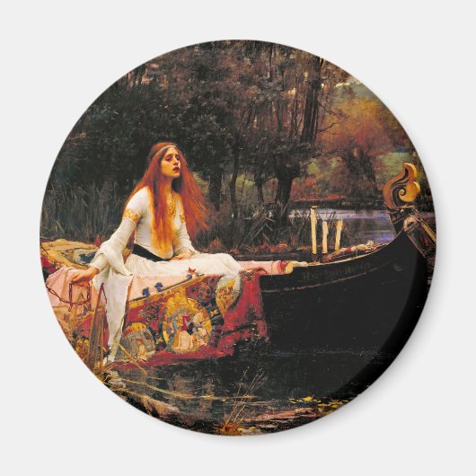 Waterhouse Lady van Shalott Magneet (Voorkant)