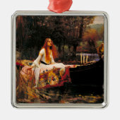 Waterhouse Lady van Shalott Metalen Ornament (Voorkant)