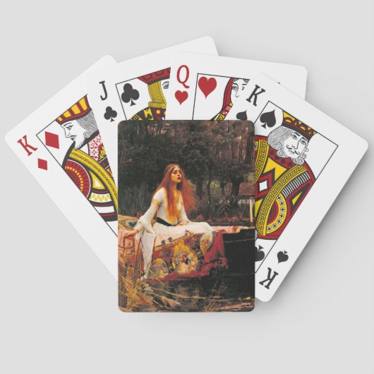 Waterhouse Lady van Shalott Pokerkaarten (Achterkant)