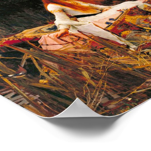 Waterhouse Lady van Shalott Poster (Hoek)