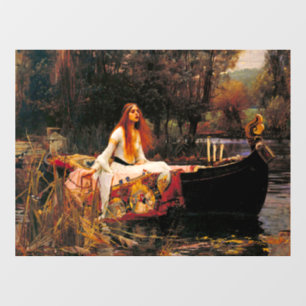 Waterhouse Lady van Shalott Raamsticker