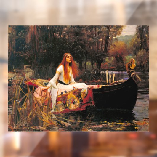 Waterhouse Lady van Shalott Raamsticker (Vel 2)