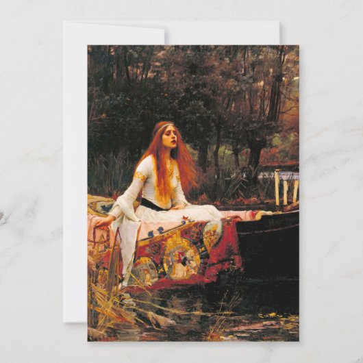 Waterhouse Lady van Shalott Save The Date (Voorkant)