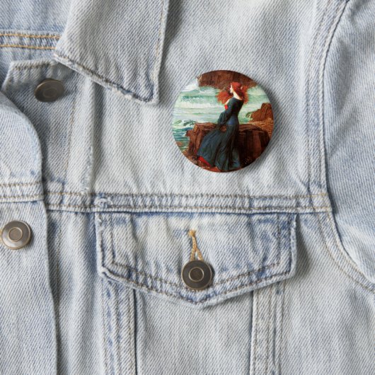 Waterhouse Miranda The Tempest Button (In situ)