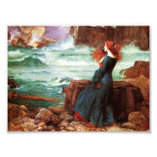 Waterhouse Miranda The Tempest Print Foto Afdruk (Voorkant)