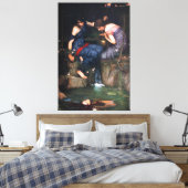 WATERHOUSE - NIMFEN VINDEN DE KOP VAN ORPHEUS - CANVAS AFDRUK (Insitu (Slaapkamer))