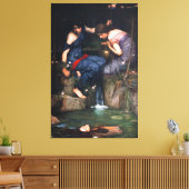 WATERHOUSE - NIMFEN VINDEN DE KOP VAN ORPHEUS - CANVAS AFDRUK (Insitu (Woonkamer))