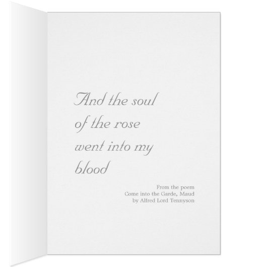 Waterhouse Soul roos Pre-Raphaelite CC1002 Card (Binnen (Rechts))