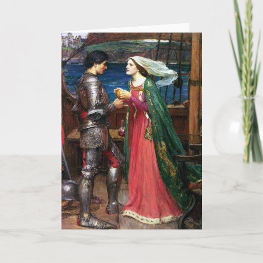 Waterhouse Tristan en het Wenskaart van Isolde Kaart (Voorkant)