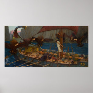 Waterhouse - Ulysses en de Sirenen Poster