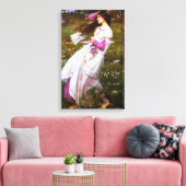 Waterhouse Windbloemen Canvas Print (Insitu (Woonkamer))